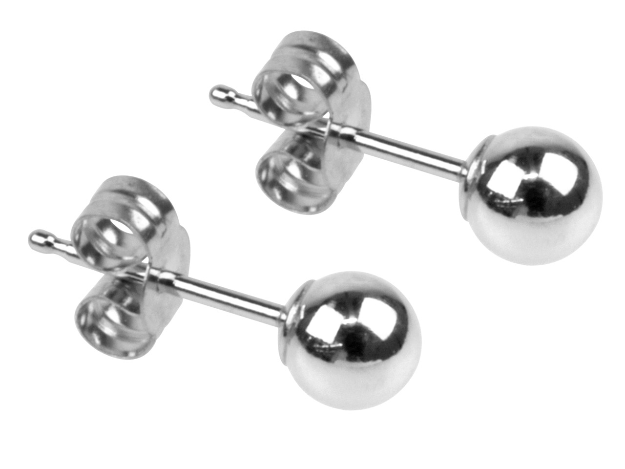 Sterling Silver Ball Stud Earrings