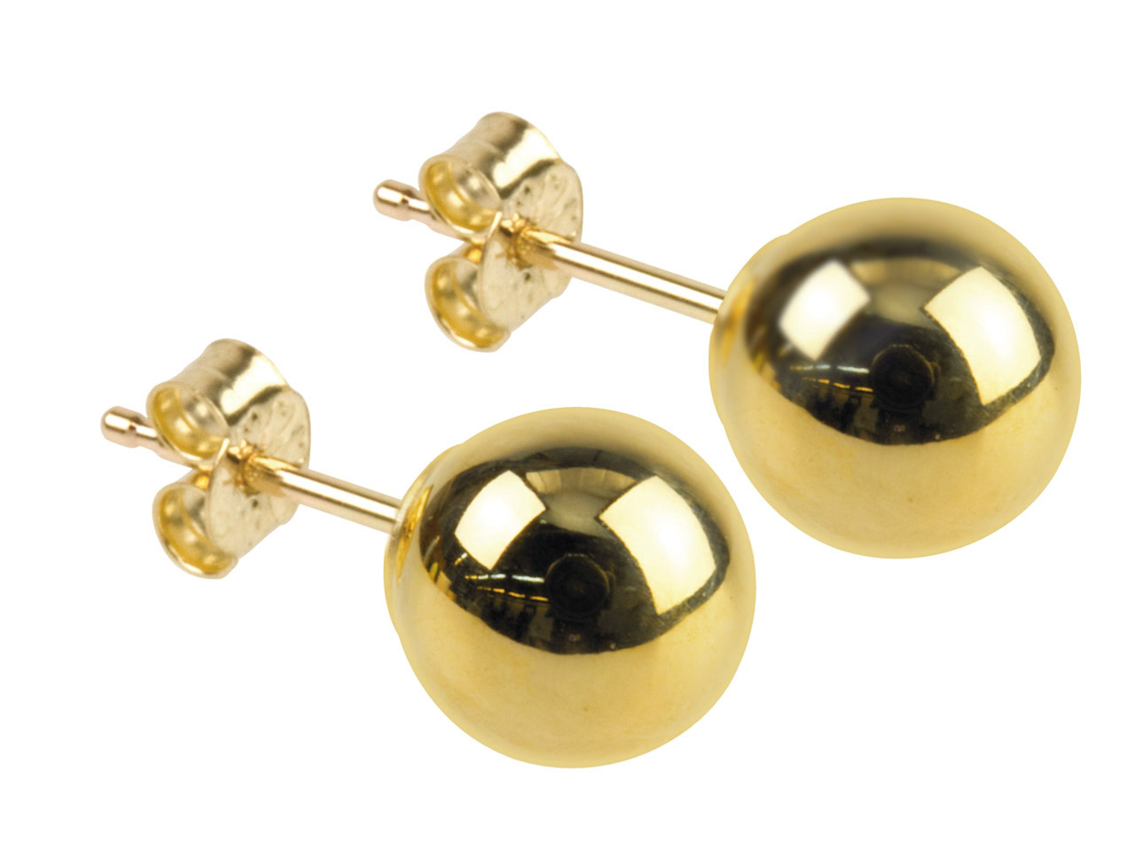9ct Yellow Gold Ball Stud Earrings