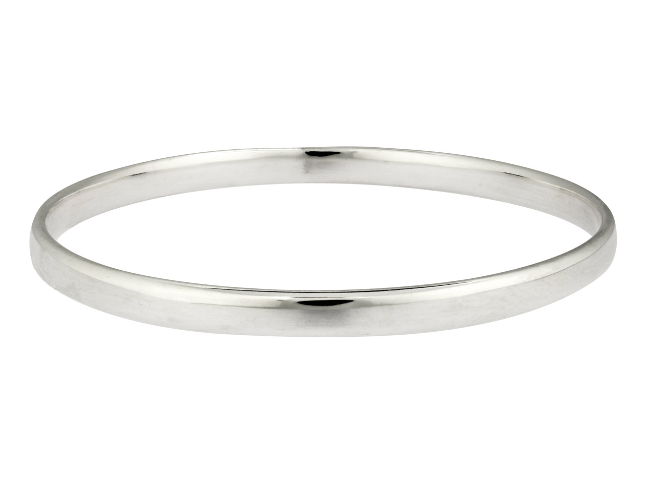 Sterling Silver Flat Bangle