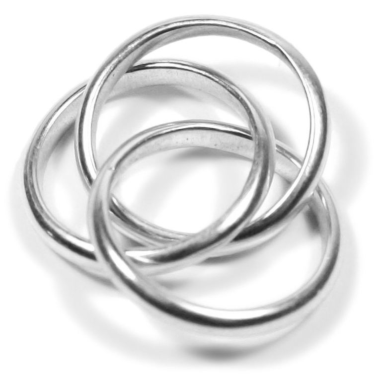 Sterling Silver Russian Style Wedding Ring