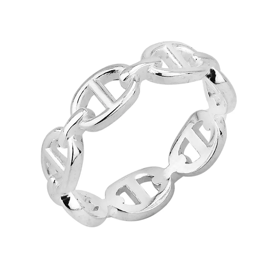 Sterling Silver Marina "Brick" Ring